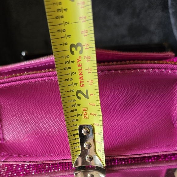 BeBe Mini Hollywood Barbie Pink Bling Satchel Crossbody - Picture 5 of 9